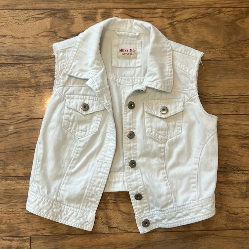 White jean jacket